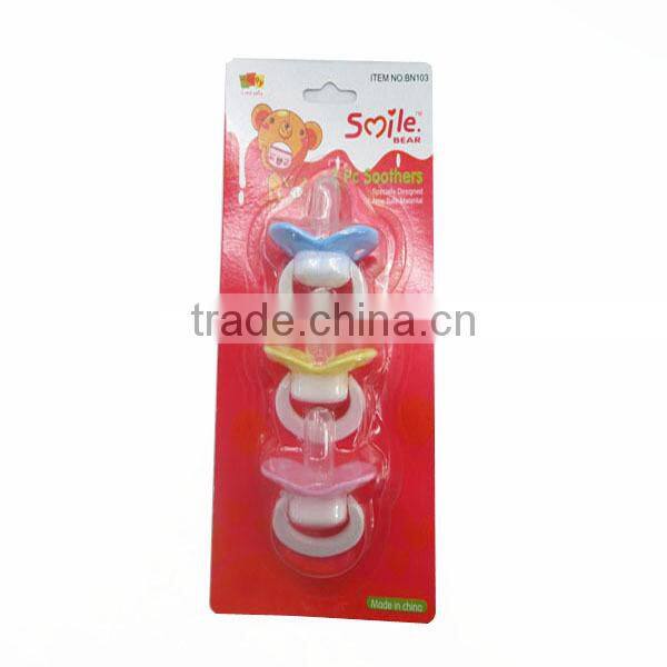 3PC Silicone Baby Pacifier Wholesale Pacifier