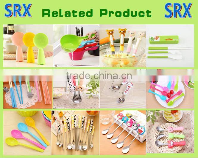 2015 hot sell candy-color food grade stailess steel fork spoon supplier in China,food grade plastic fork spoon supplier