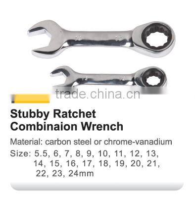 Y02064 Stubby ratchet combination wrench