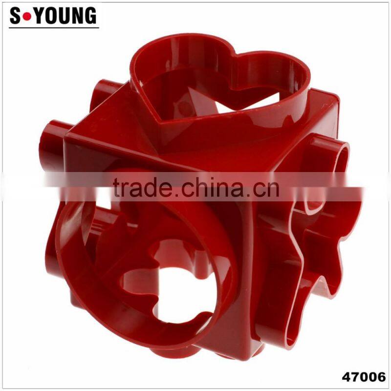 47006 6 sides plastic cookie cutter, cake mold