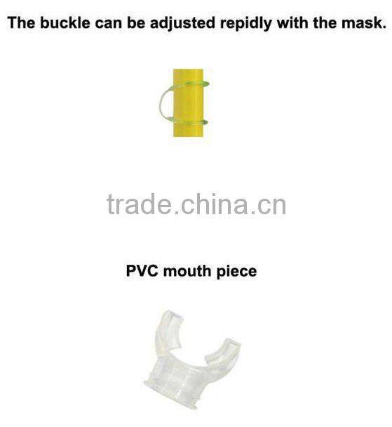 Prefessional watersports fashion scuba mask snorkel and fins diving set