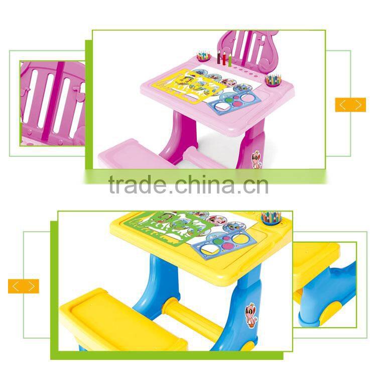 Newest product Intelligent toy plastic writing kids learning desk