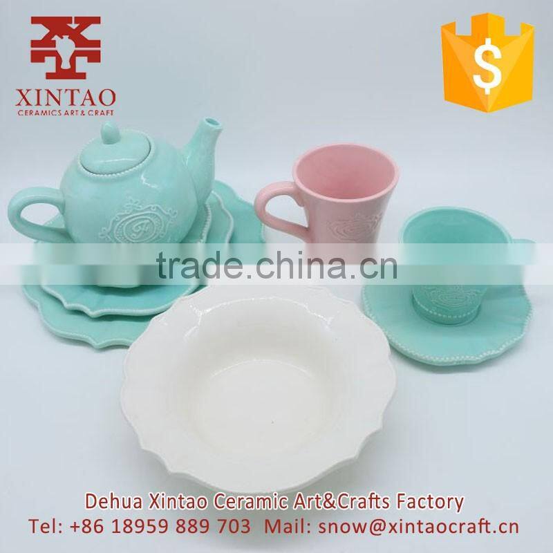 Funny Design Your Own Tea Cup Planters ceramic mugs Set ( 2 Pack)