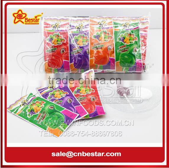 Colorful Heart Shape Fruity Flavor Lollipop