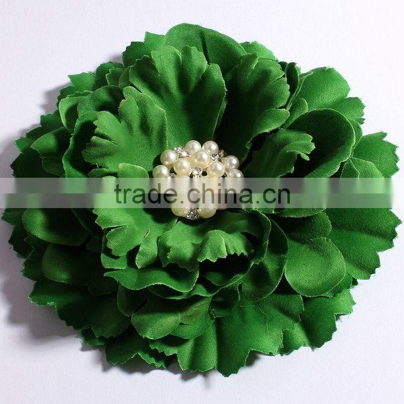 fabric flower clip fabric flower brooch for kids hair accessories