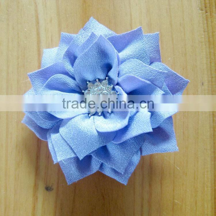 fabric flower clip for kids hair accessories