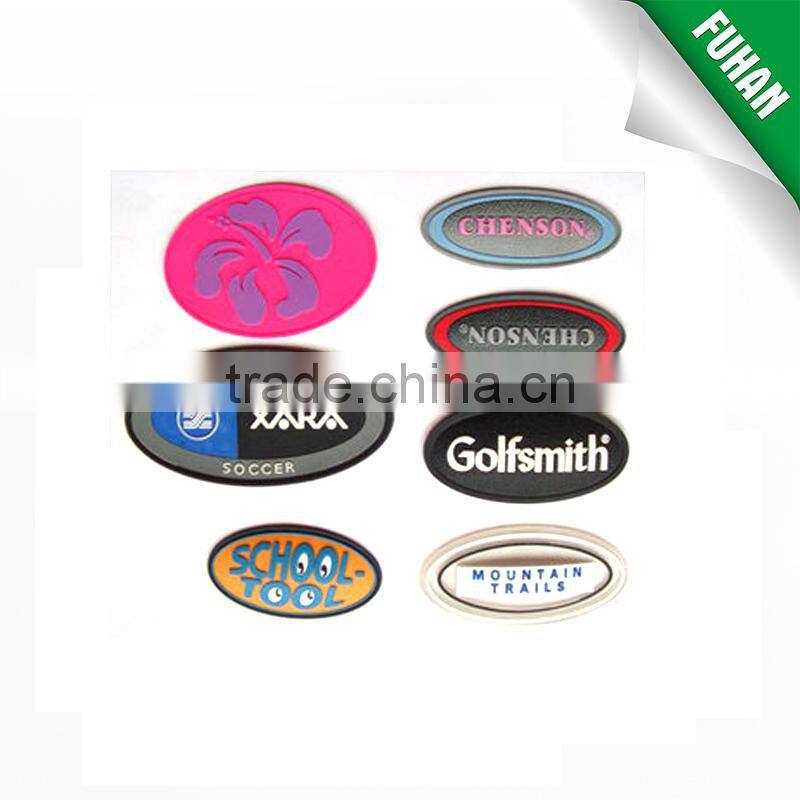Garment Clothing Shoe Using 3d Soft Silicone PVC Rubber Patches