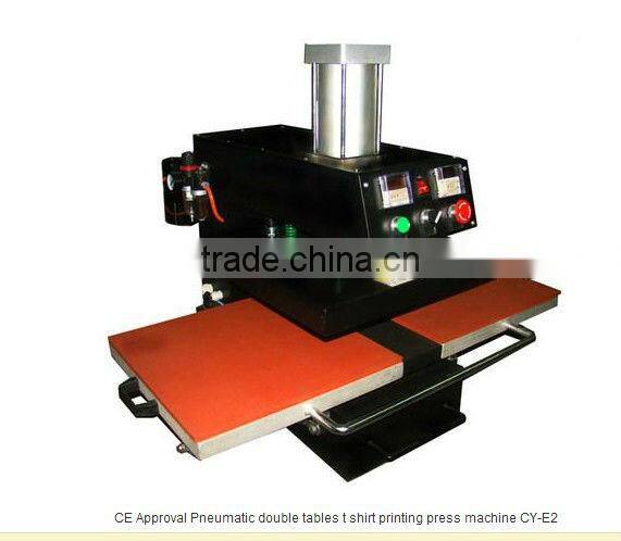 Two plattens tshirt heat transfer press machine
