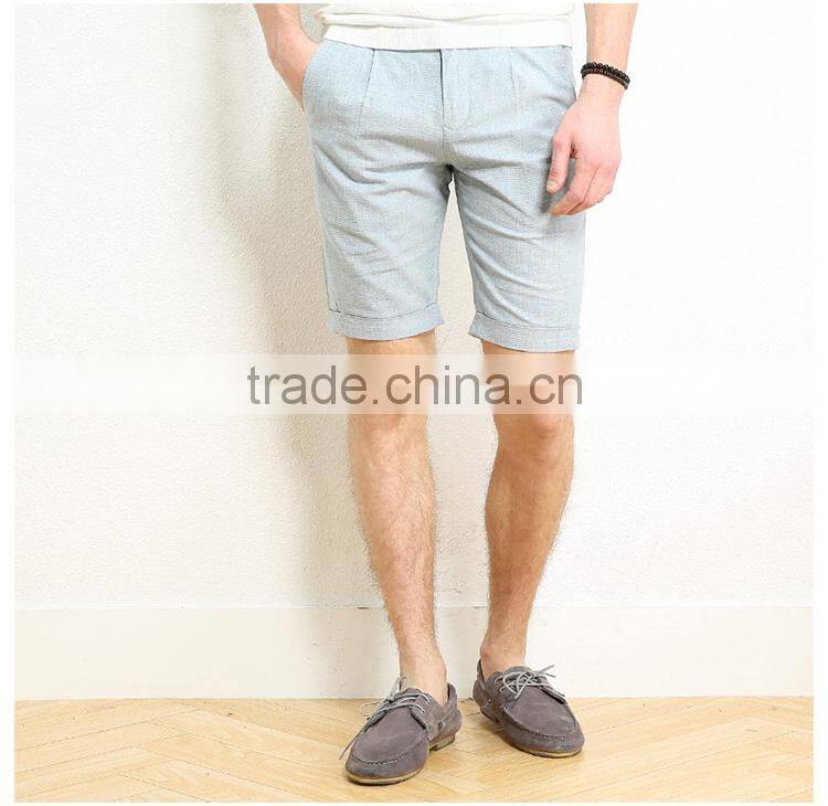In summer men's shorts trend of Korean leisure five pants male slim all-match thin linen trousers customized order