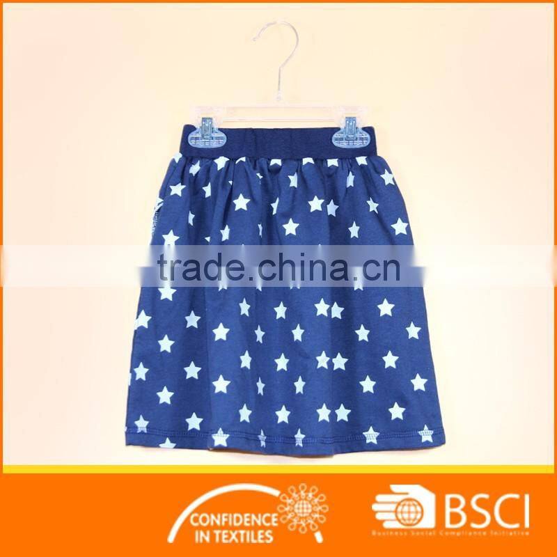 AOP Stars Printing Child Girl Dress Short Skirt
