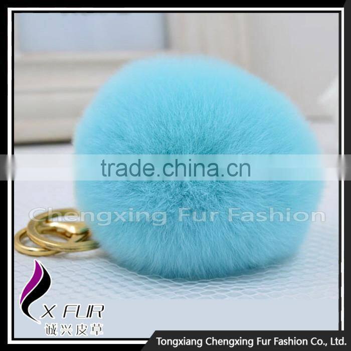 CX-R-09 Genuine Rex Rabbit Fur Promotion Keychain