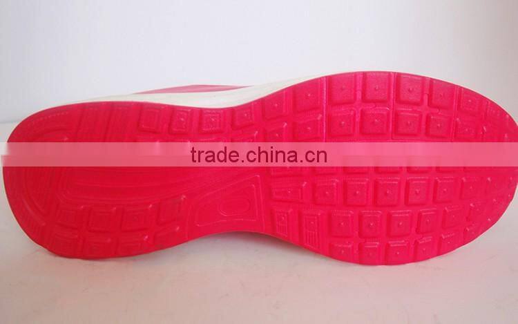 Air cushion outsole pink fashion low price sport shoes women