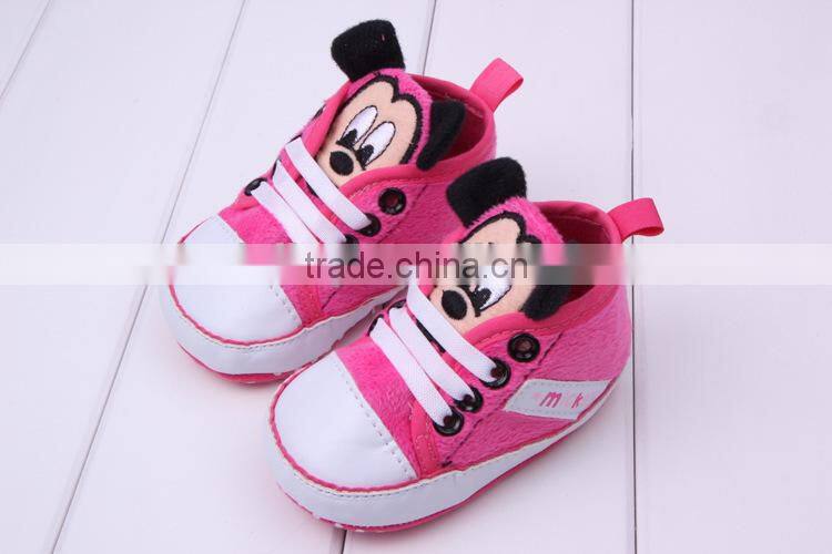 wholesale baby boys and girls Minnie and Mickey shoes child shoe newborn baby walking shoe