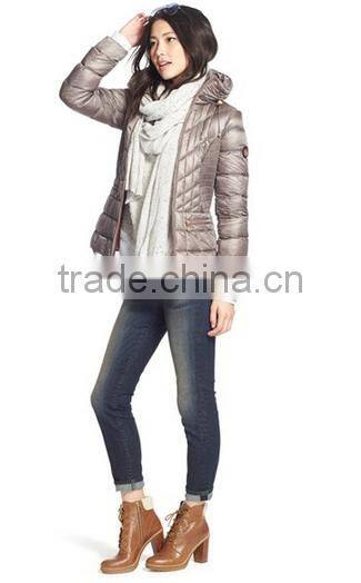 Clothes Factory Customized Foldable Padding Quilting Jacket Women Winter