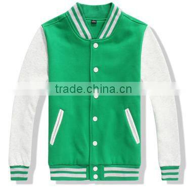 Wholesale men winter jacket promotional plain stand collar jackets with no hood