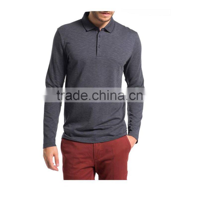2017 new design polo shirt long sleeve polo shirts design for men