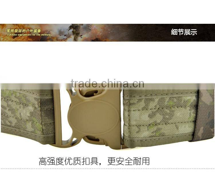 Strong nylon webbing and durable buckle military leather belt