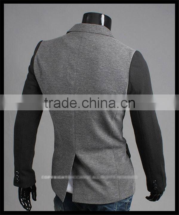 fashion korea style spring casual one button slim tuxedo blazer