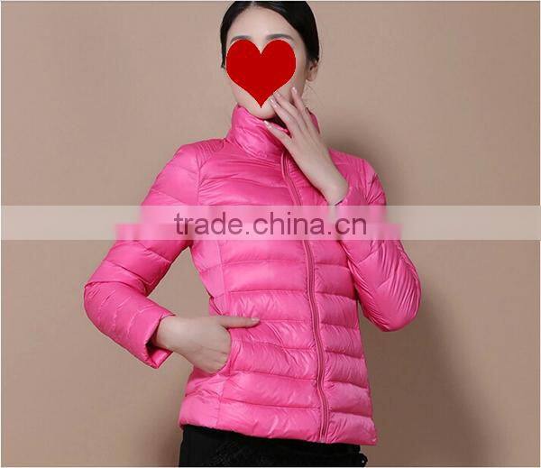 2016 winter new fashion women short down jackets cotton padded coats