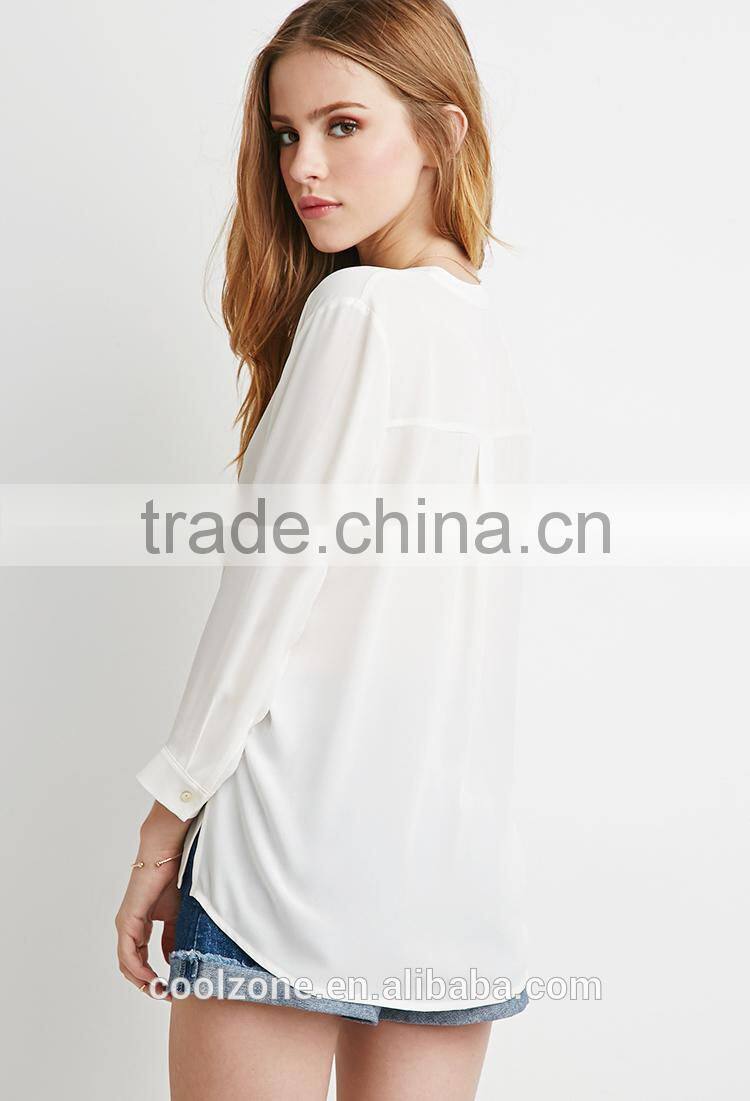 3/4 Sleeves unlined semi-sheer cotton sarees blouse designs for fashion woman blouses