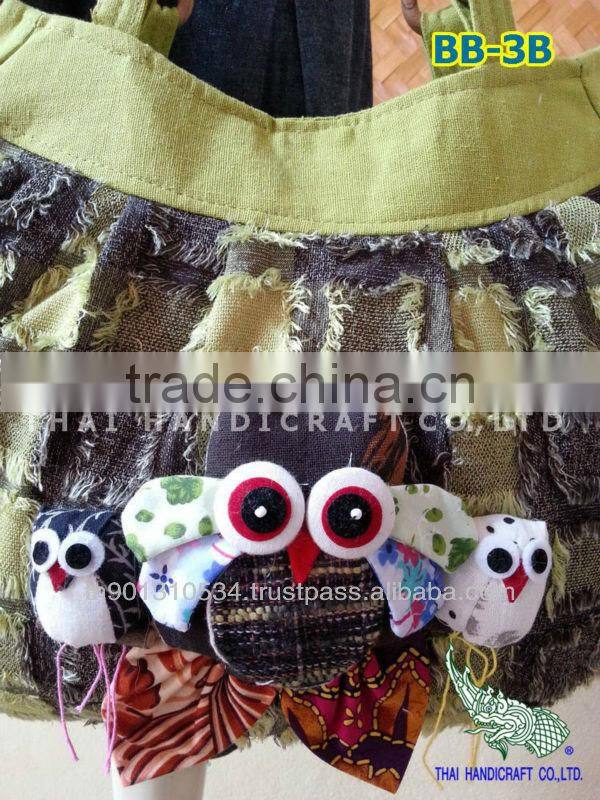 Thai shoulder bag Patchwork OWL Design