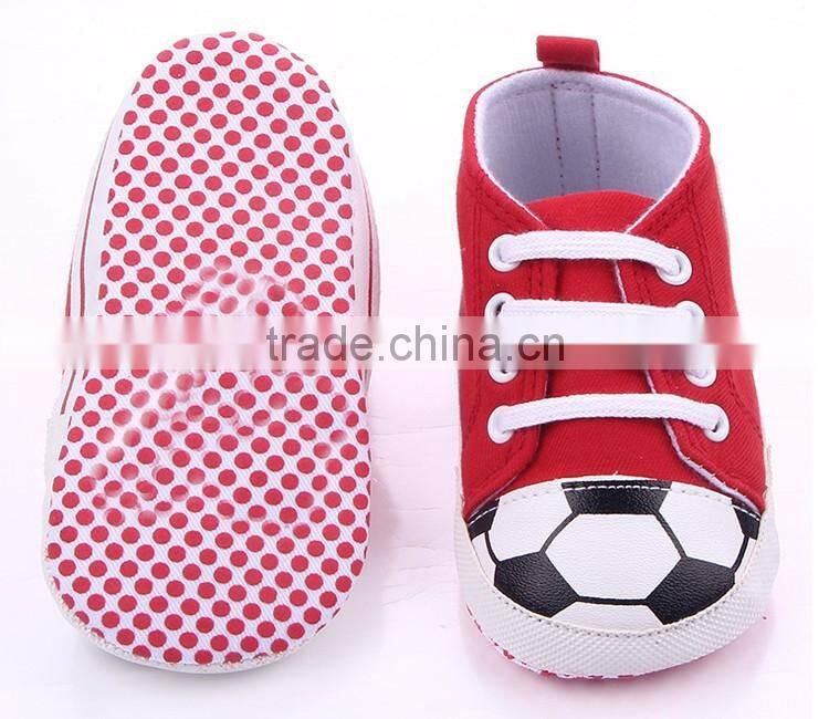Pure colour series baby canvas world cup soccer shoes