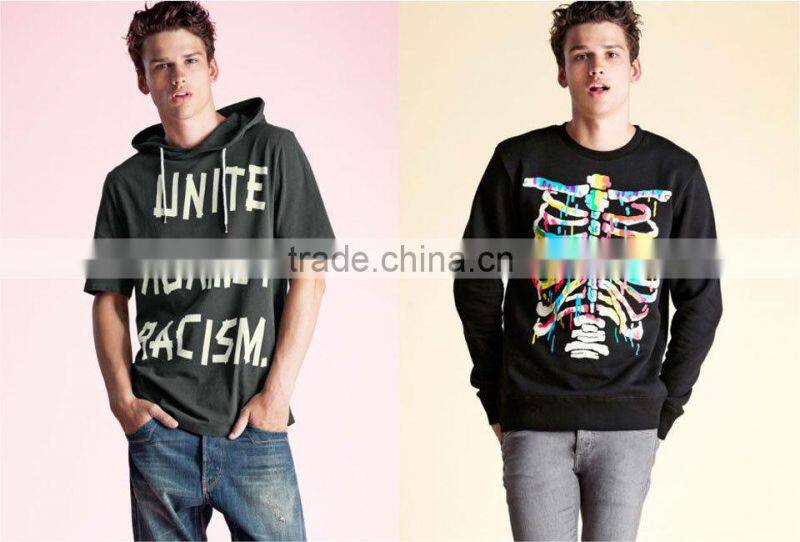 custom hoodies short sleeves hoodie with print