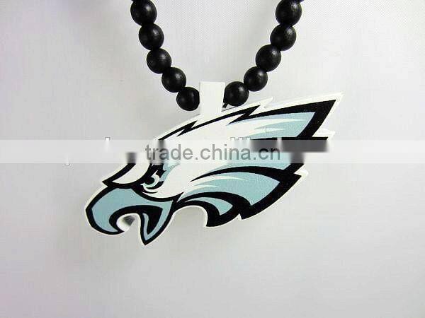 High quality hip hop Eagle good wood acrylic necklace