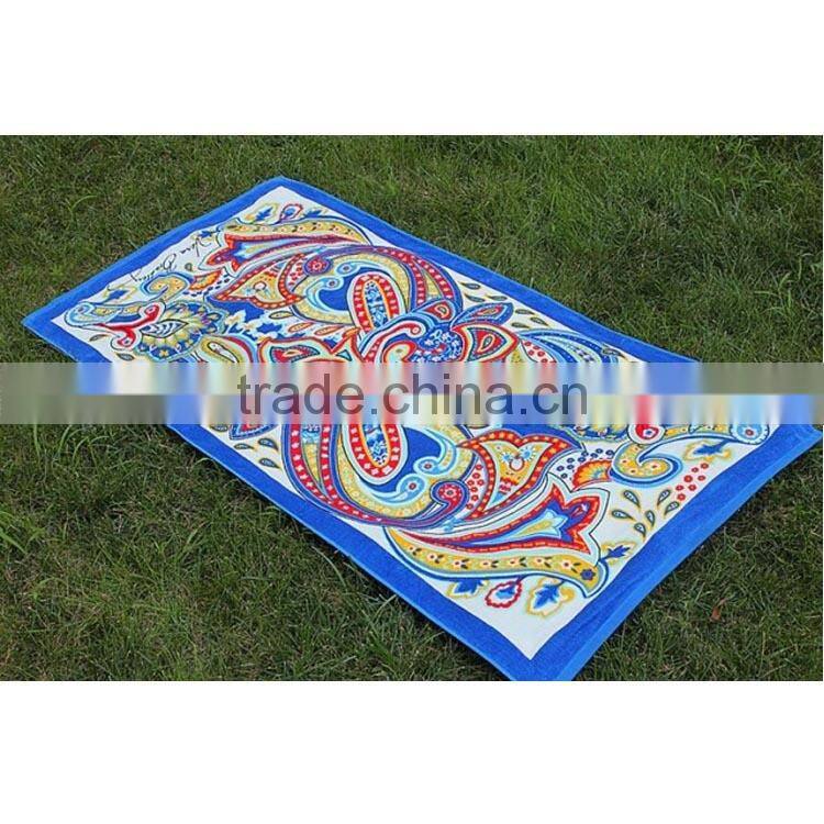 100% cottonreactive printed beach towel backpack chair covers