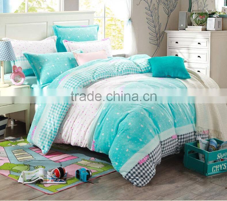 China Wholesale Embroidery Baby Bedding Set Flannel Blanket