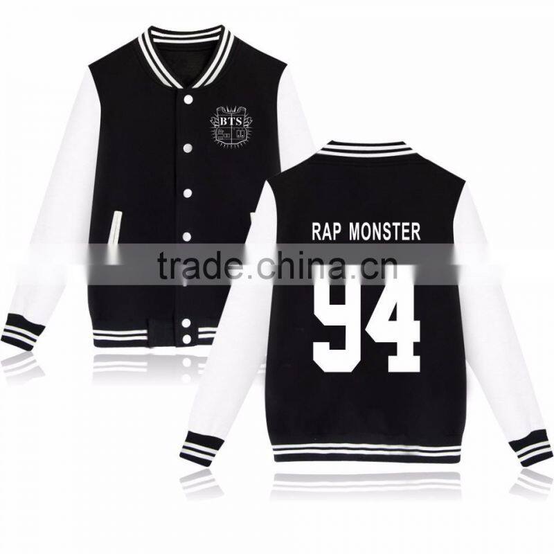 Kpop BTS In Bloom Sweatershirt Sweater Jung Kook Hoodie Bsaeball Uniform