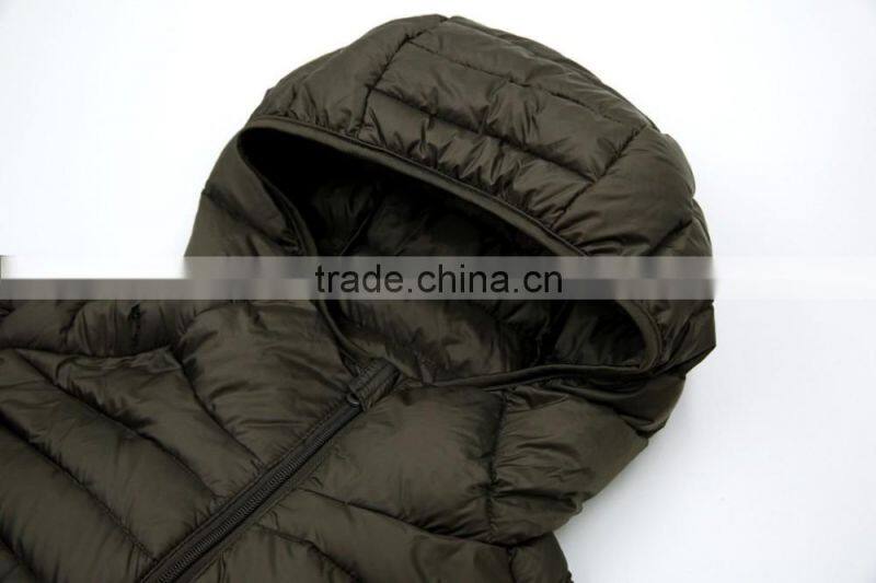 6 COLORS Hooded Men Thin Folding Ultralight Down Jacket
