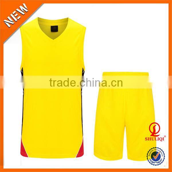 wholesale men sport wear, european reversible blank basketball jersey H-630
