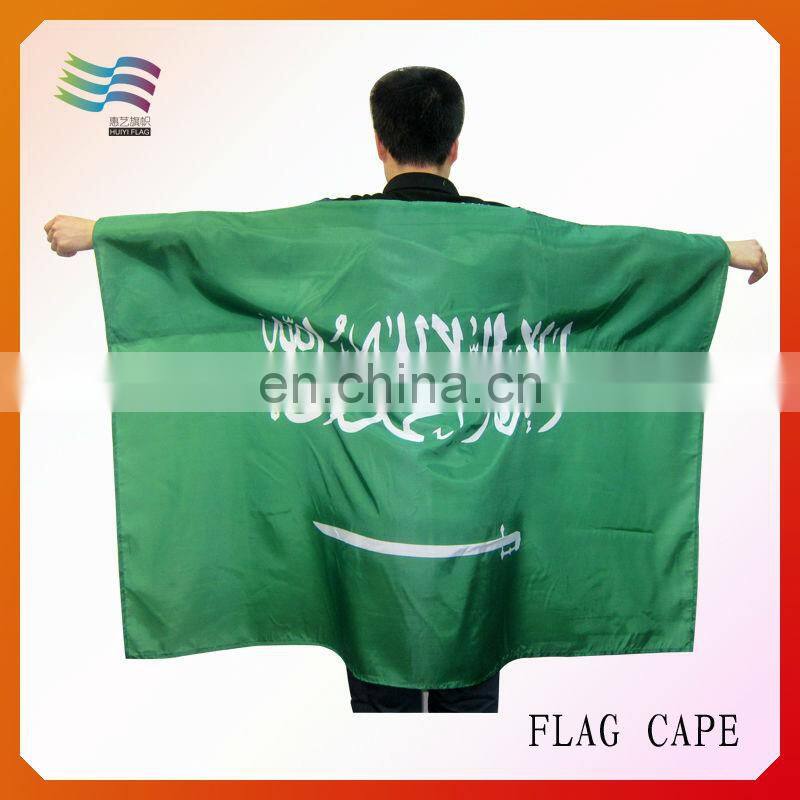 Custom Sports Purple Silk Fan Body Cape Flag 2014 World Cup