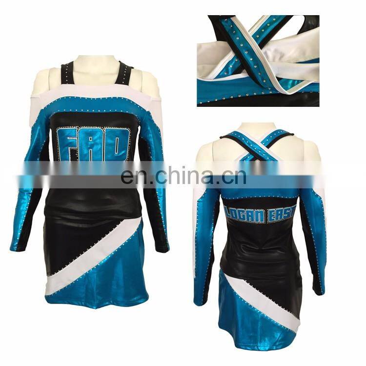 Girls Quick Dry Soft Custom Design Wholesale Cheerleader Uniform