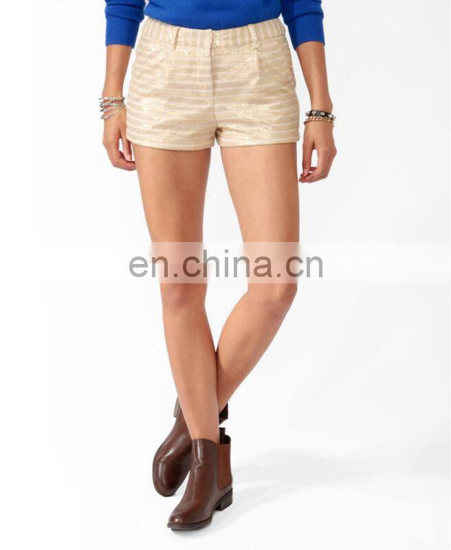 Metallic Stripe Shorts CSS0069
