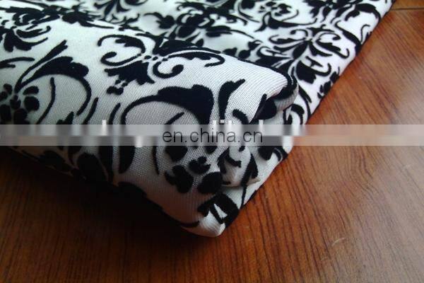 Winfar textile wholesale flock printing,Scuba printing flocking fabric