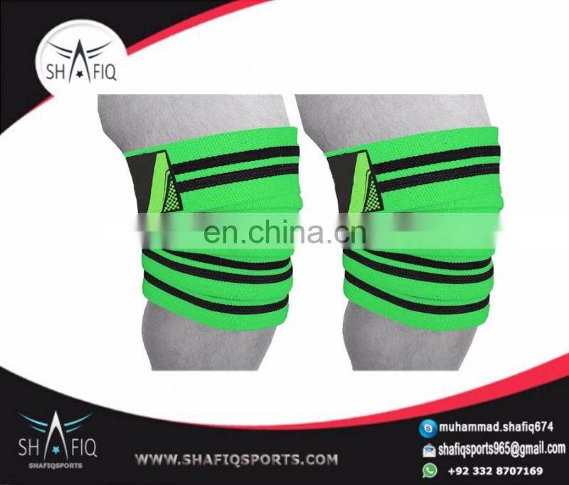 Weight Lifting Wholesale Crossfit Gym Training Knee Wraps 2 Meter