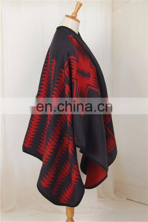 lady knitting patterns fashionable cashmere poncho