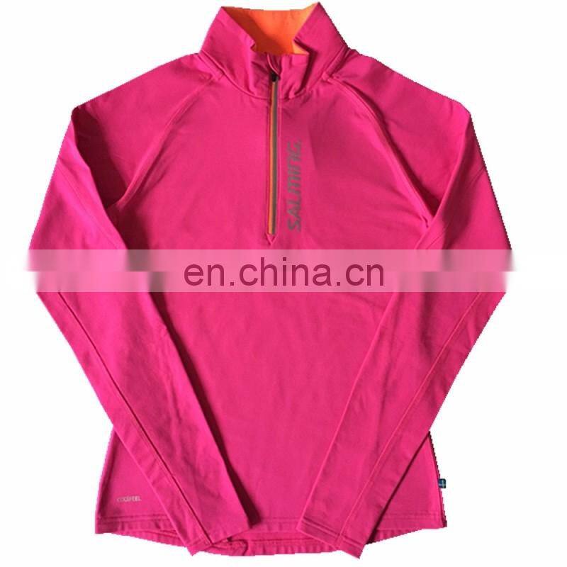 Fashion Stylish Unisex 1/4 Zip Quick Drying Performance Polyester Fleece Pullover Top Made in China