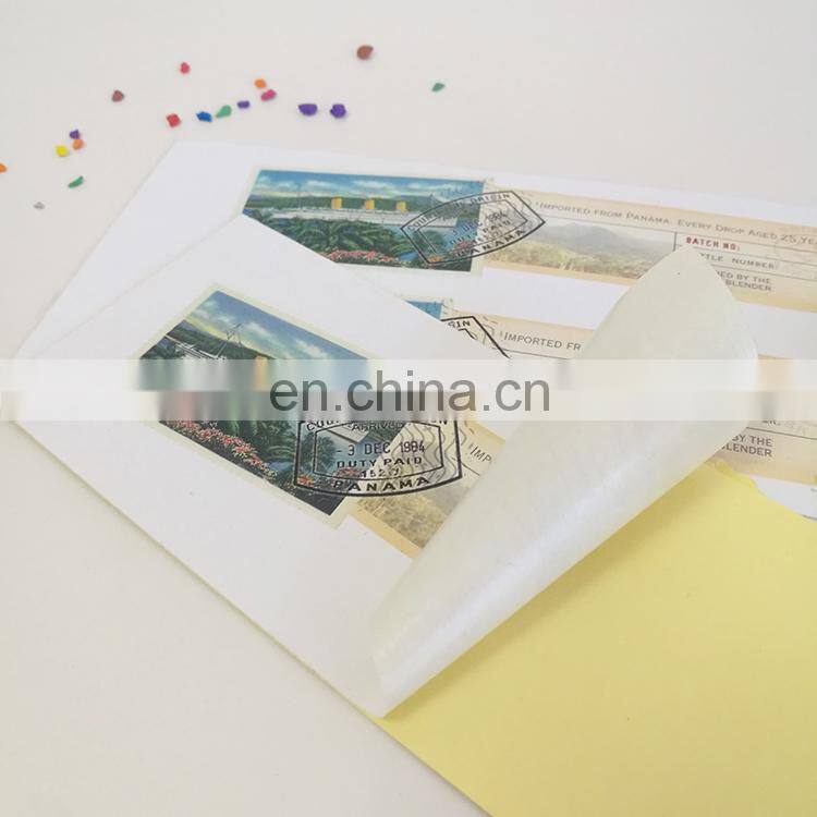 China factory wholesale Custom Removable tourism entrance ticket self adhesive sticker for traveler mailing