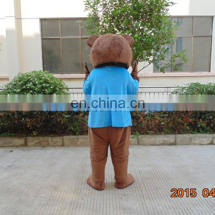 Facotry direct sale little bear animal mascot costume with soft plush