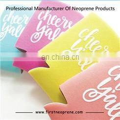 T Shirt Style Simple Color Neoprene 3mm Foldable Can Cooler