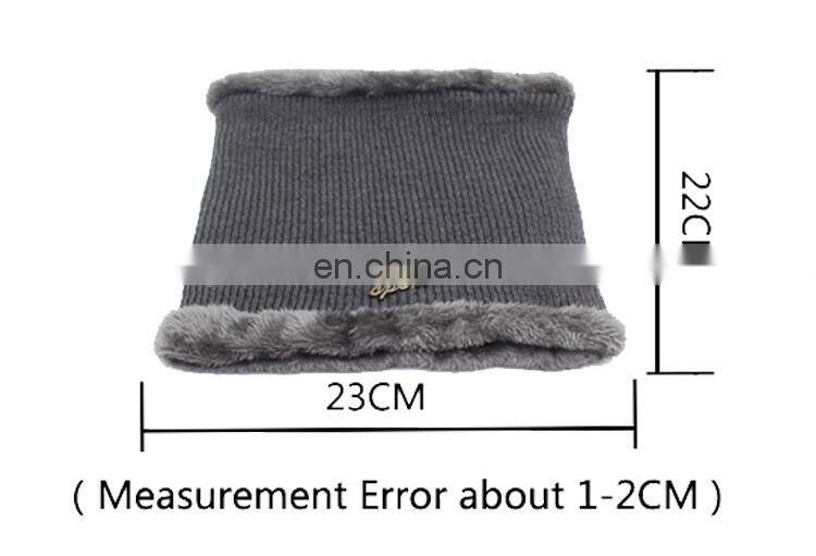 Men Wool feeling Scarf Caps Balaclava Mask Gorras Bonnet Knitted Hat