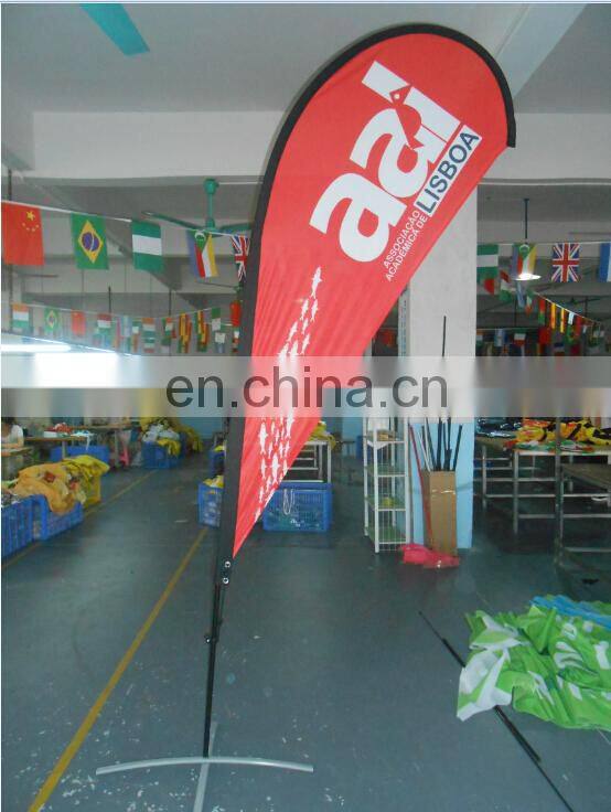NO MOQ BOTTOM PRICE hotsale outdoor beach flags for advertising
