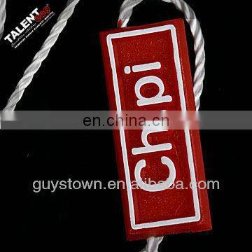 custom private brand garment price swing tag string seal tag