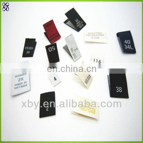 small woven label woven size labels