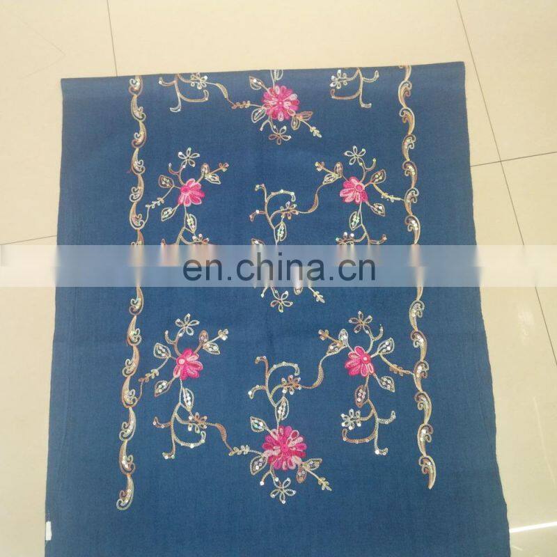 flower embroider scarf 1700*70cm lady's scarf woman shawl