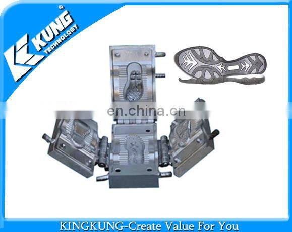 Popular design three color TPR/PVC outsole mould suit for Chinese Rotary machine