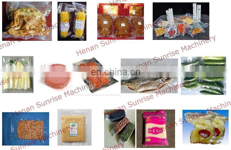 Double chamber stainless steel food vacuum packing machine